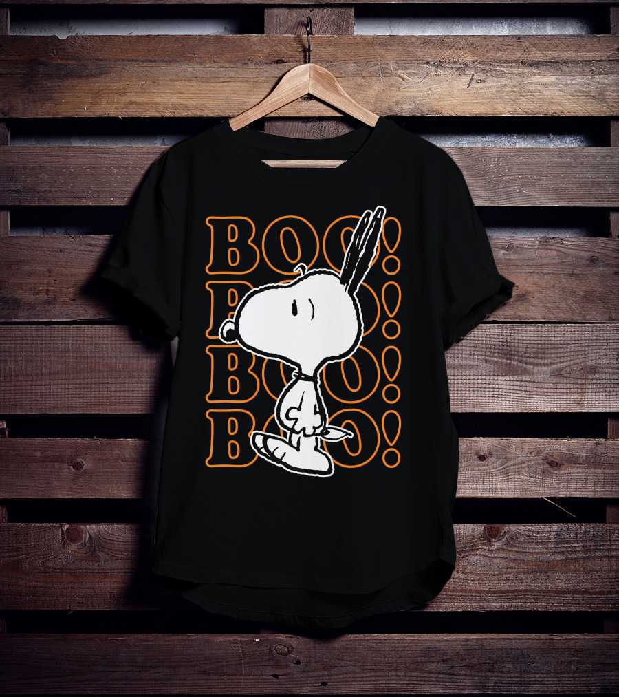 Boo Boo Boo Snoopy Halloween Scared T-Shirt