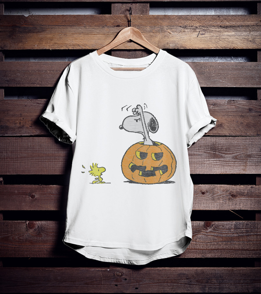 Halloween Snoopy Woodstock Pumpkin Peanuts T-Shirt