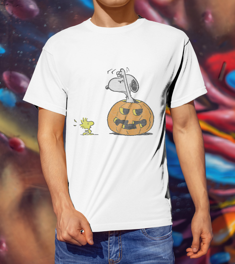 Halloween Snoopy Woodstock Pumpkin Peanuts T-Shirt