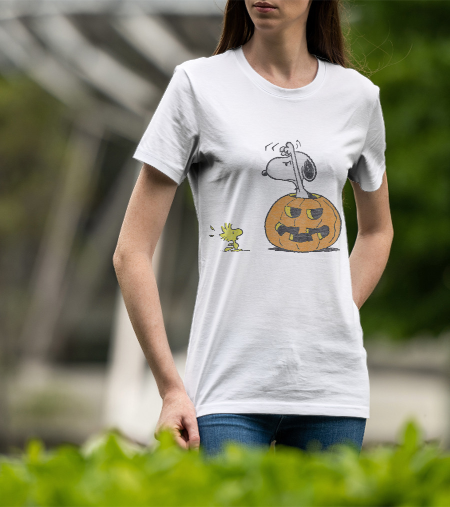 Halloween Snoopy Woodstock Pumpkin Peanuts T-Shirt