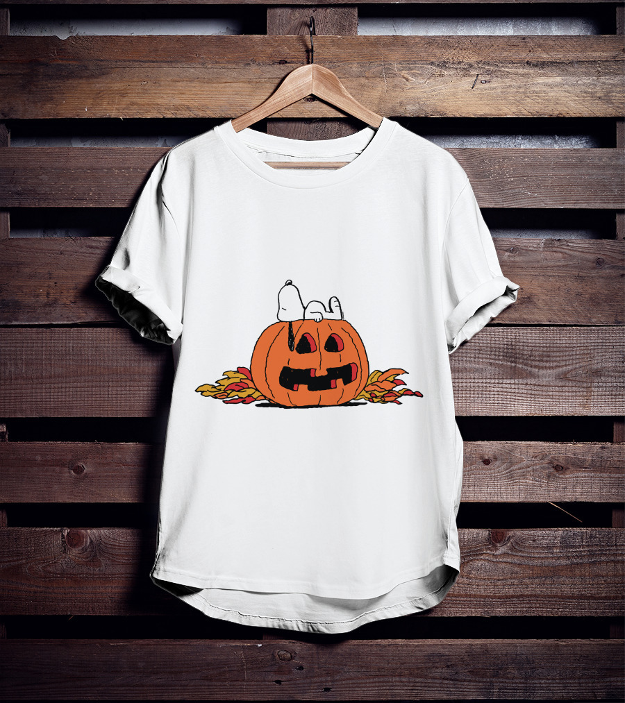 Snoopy Halloween Pumpkin Lantern T-Shirt