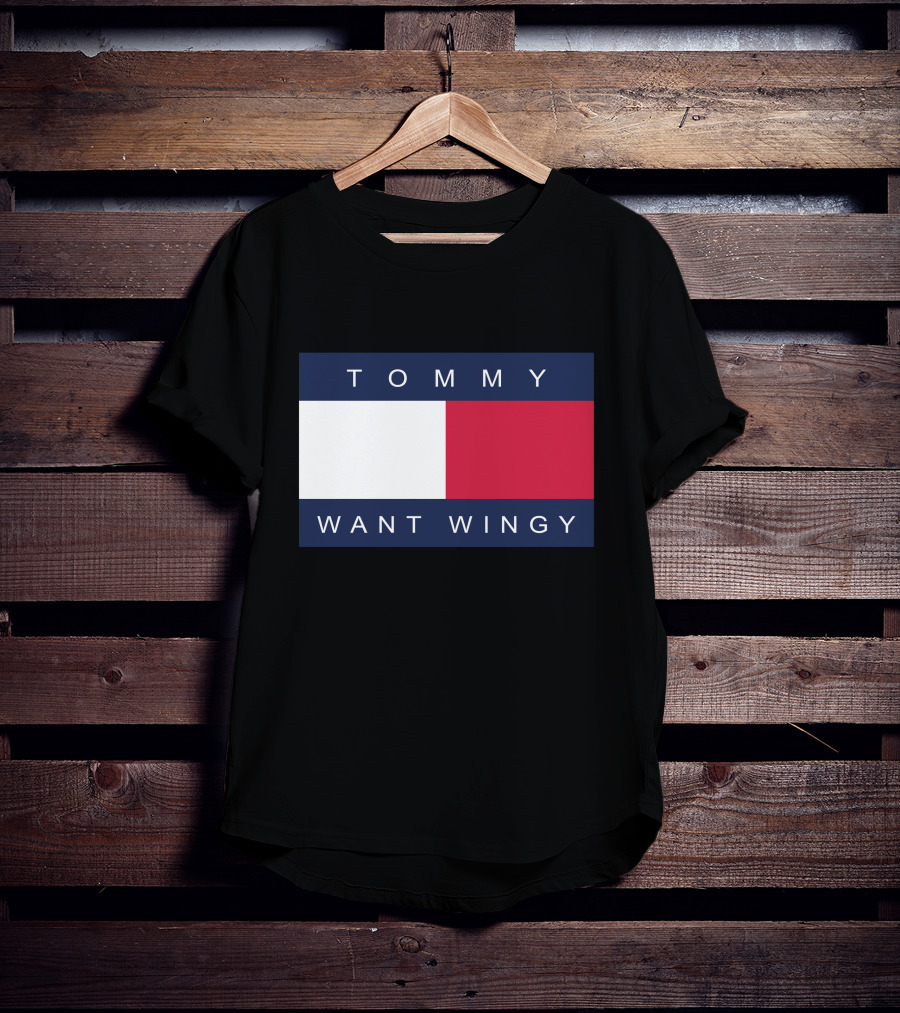 TOMMY WANT WINGY Red White Blue T-Shirt