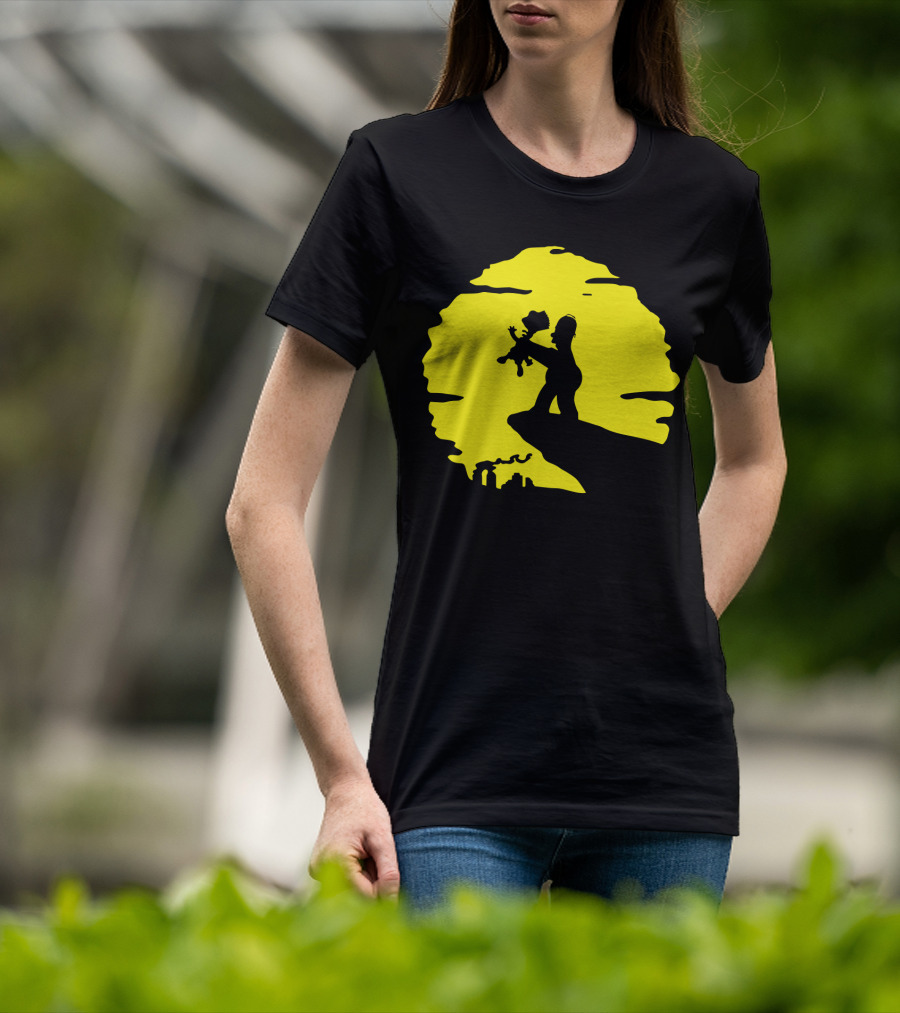 The Simpsons Homer Strangling Bart Lion King Cliff T-Shirt