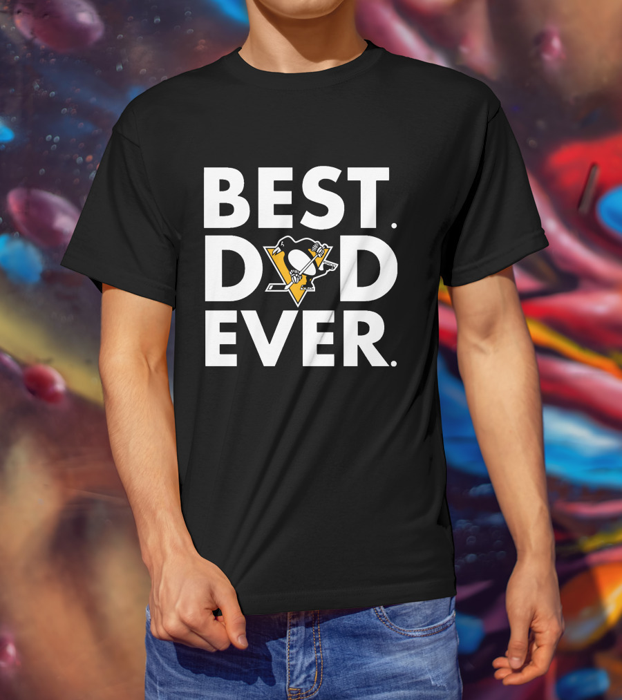 Best Dad Ever Pittsburgh Penguins T-Shirt