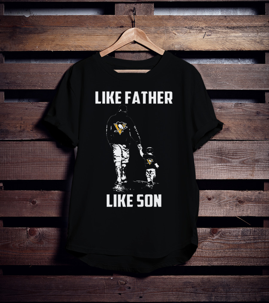 Penguins Like Father Like Son Pittsburgh Family Bond T-Shirt