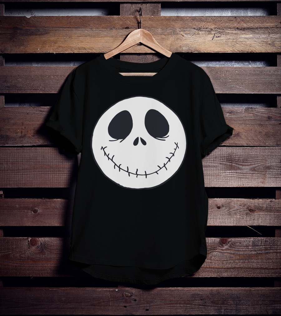 Jack Skellington Smiling Face Icon Nightmare Before Christmas T-Shirt
