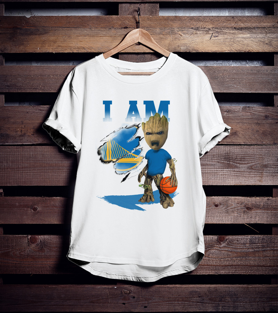I Am Golden State Warriors Groot Basketball Character T-Shirt