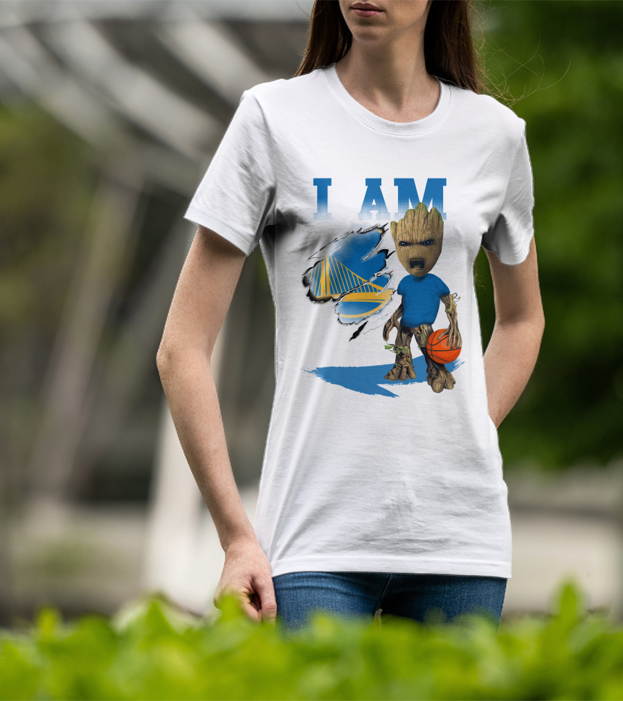 I Am Golden State Warriors Groot Basketball Character T-Shirt