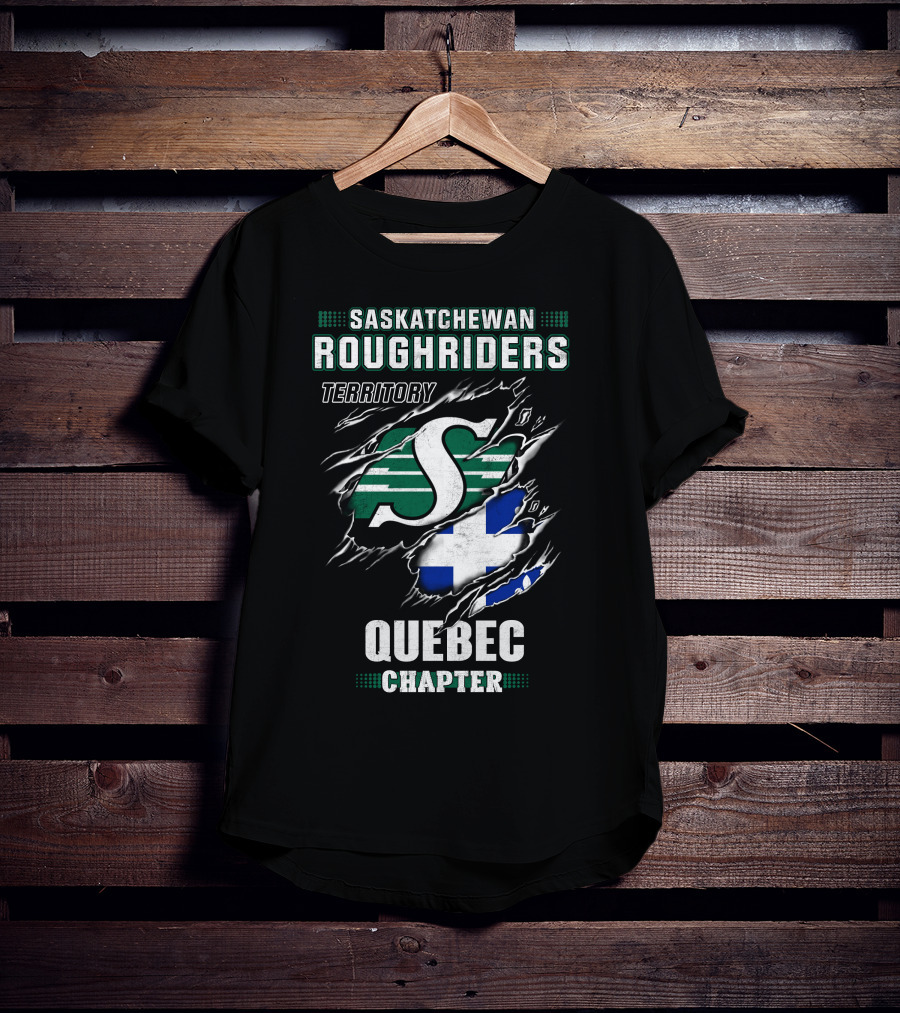 Saskatchewan Roughriders Territory Quebec Chapter T-Shirt