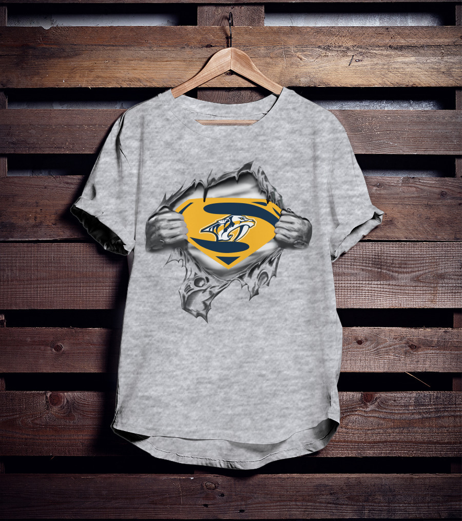 Nashville Predators Superman Shield T-Shirt