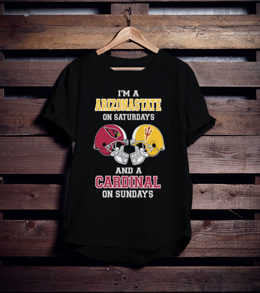 Arizona State On Saturdays Cardinal On Sundays T-Shirt
