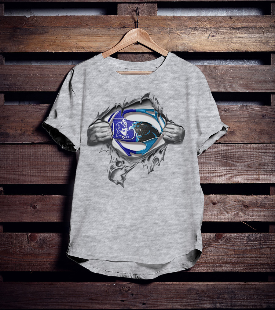 Panthers Devils Superman Logo Mashup T-Shirt