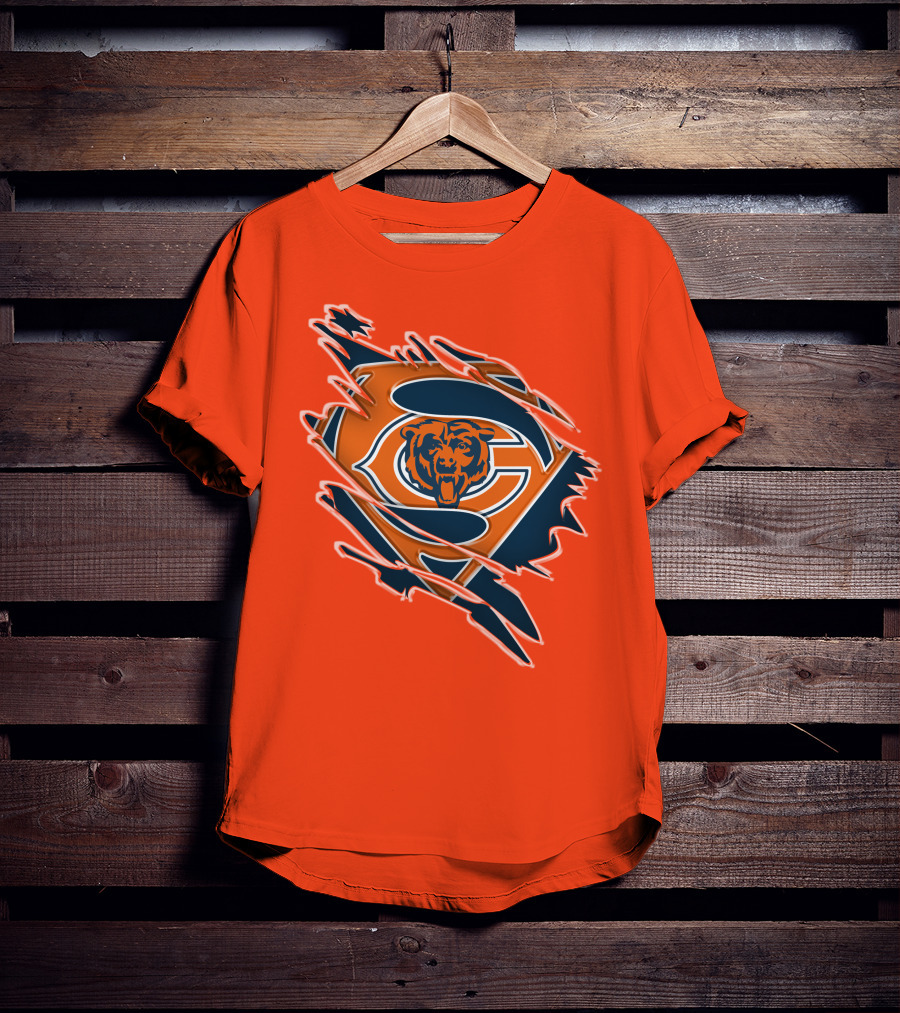 Chicago Bears Superman Logo Fusion T-Shirt