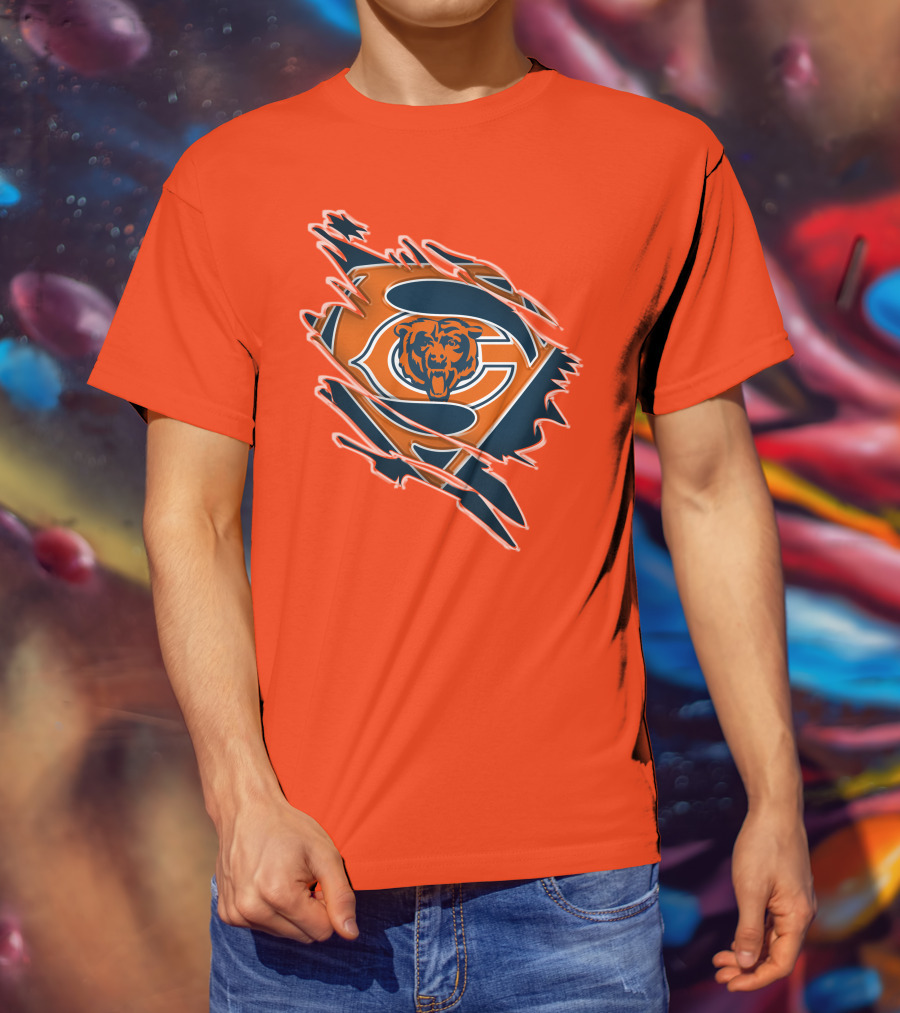 Chicago Bears Superman Logo Fusion T-Shirt