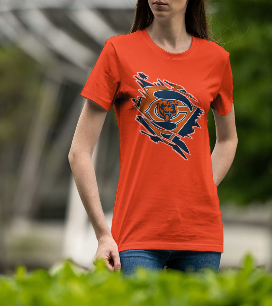 Chicago Bears Superman Logo Fusion T-Shirt
