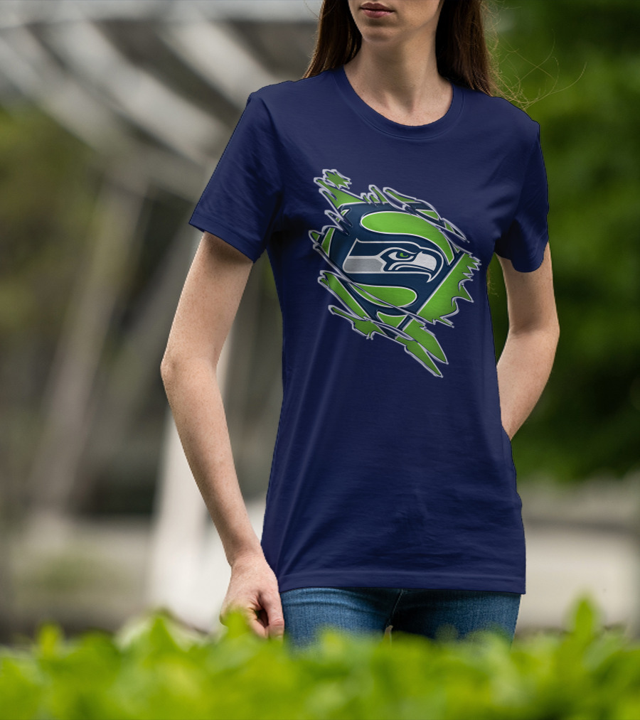 Seahawks Super Logo Emblem T-Shirt