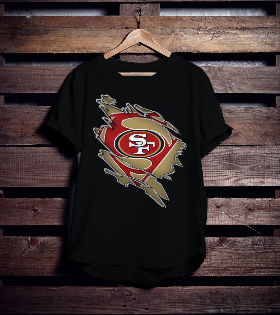 49ers Sf Superman Shield T-Shirt