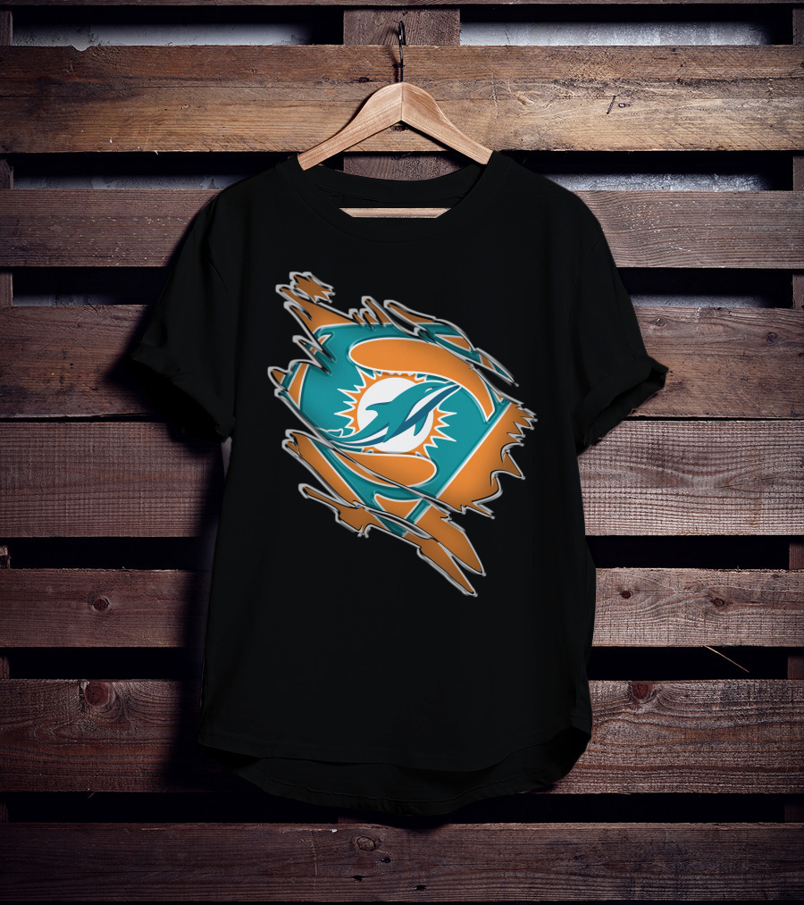 Miami Dolphins Superman Logo Fusion T-Shirt