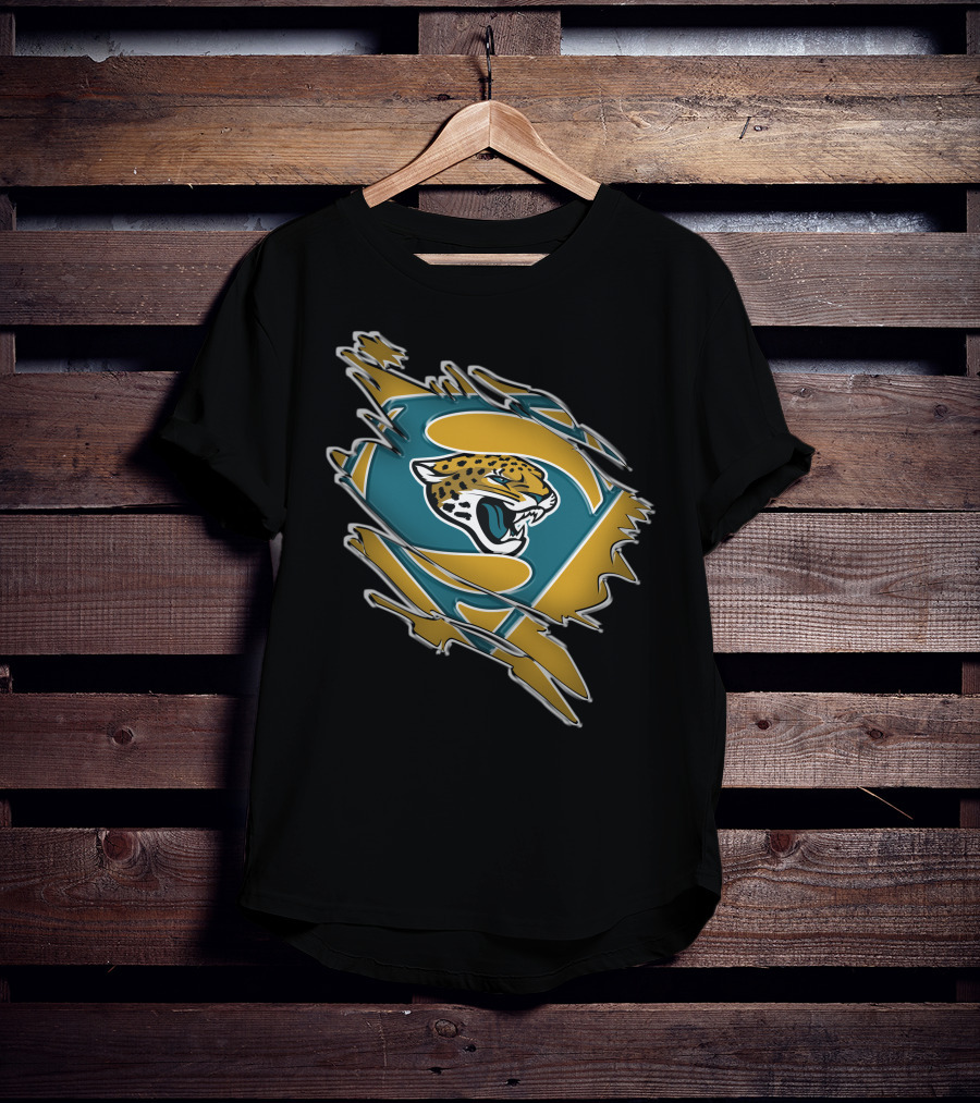 Jaguars Superman Logo Jaguar Emblem Fusion T-Shirt
