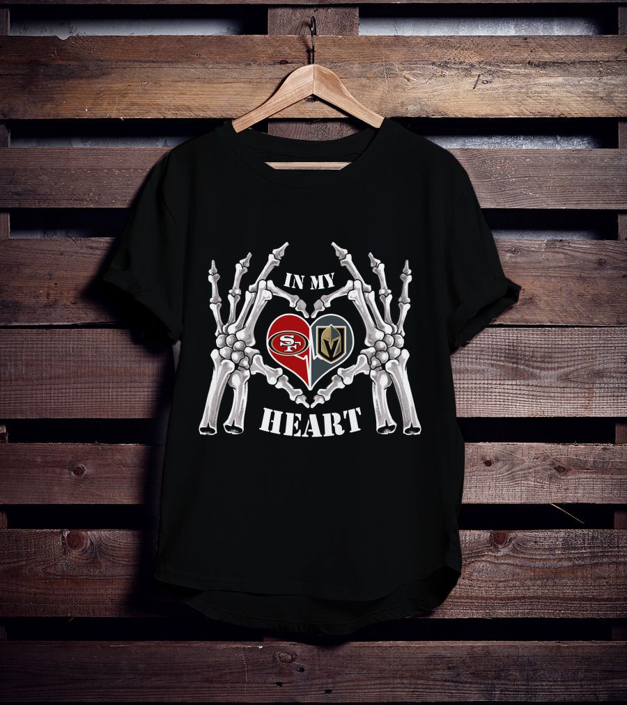 In My Heart 49ers And Knights Halloween T-Shirt