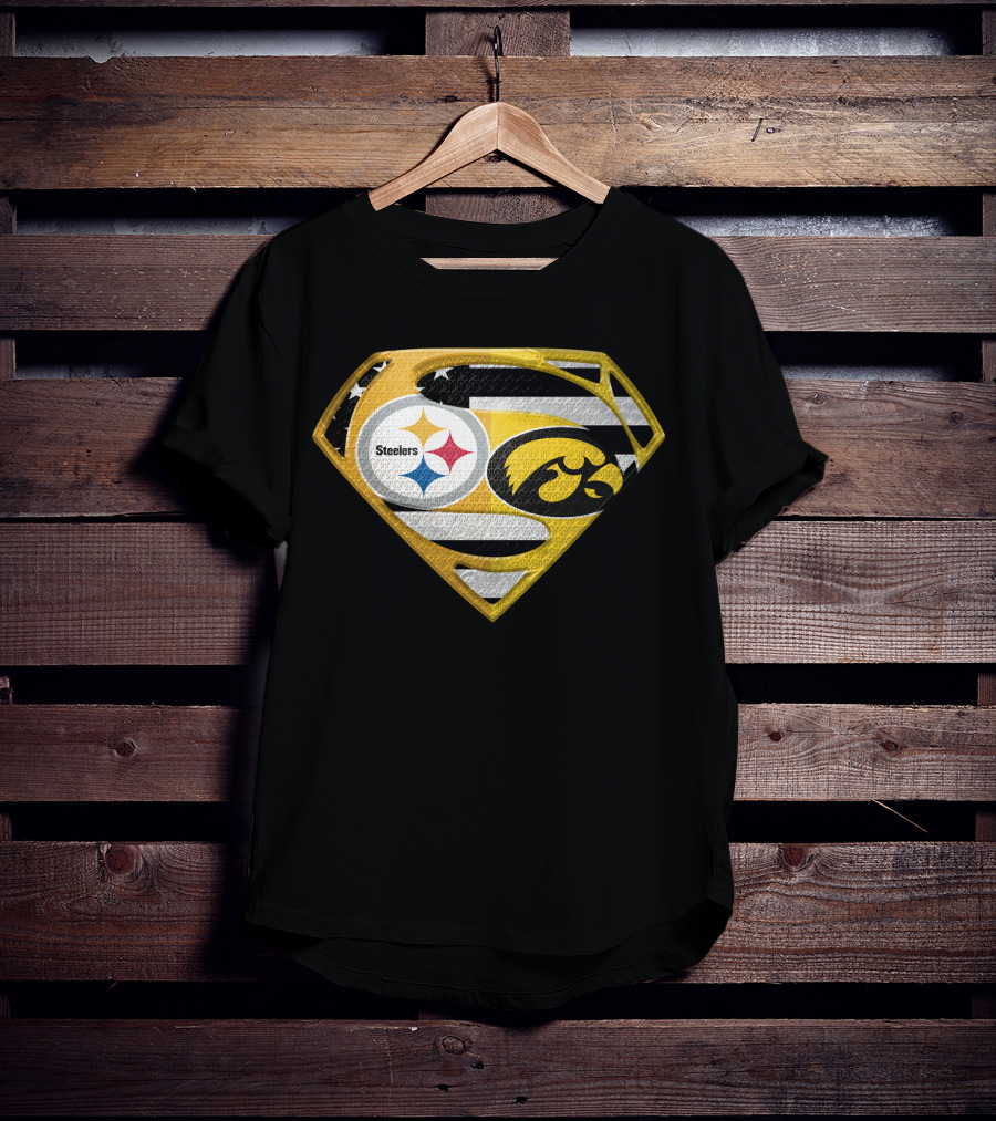 Steelers Superhero Hawkeyes Shield T-Shirt