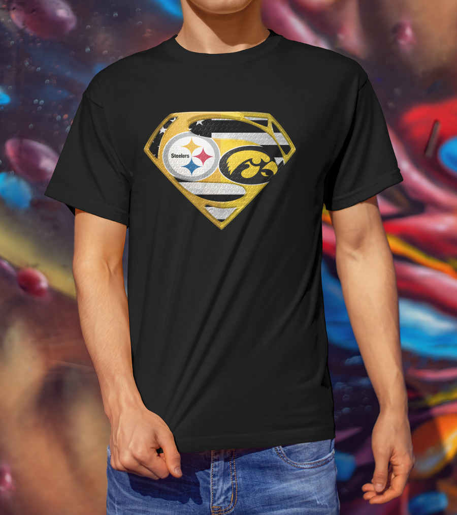Steelers Superhero Hawkeyes Shield T-Shirt