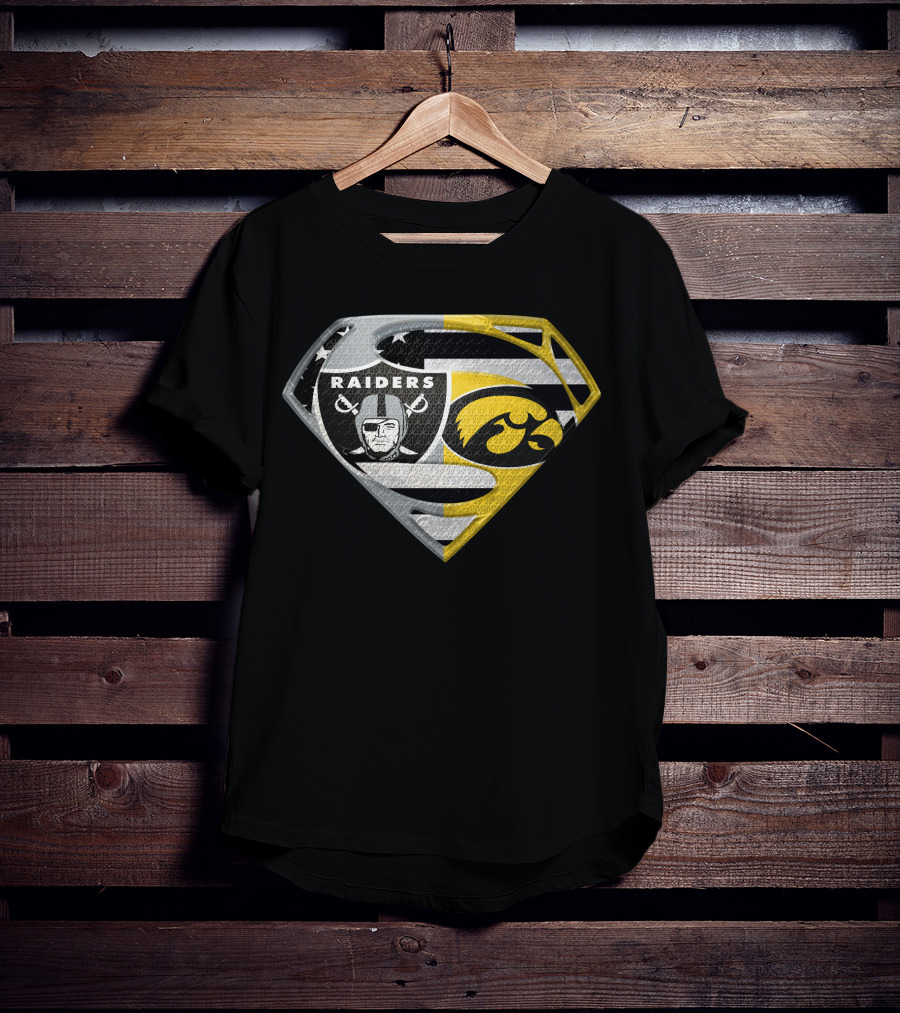 Raiders Iowa Hawkeyes Super Logo Spm T-Shirt