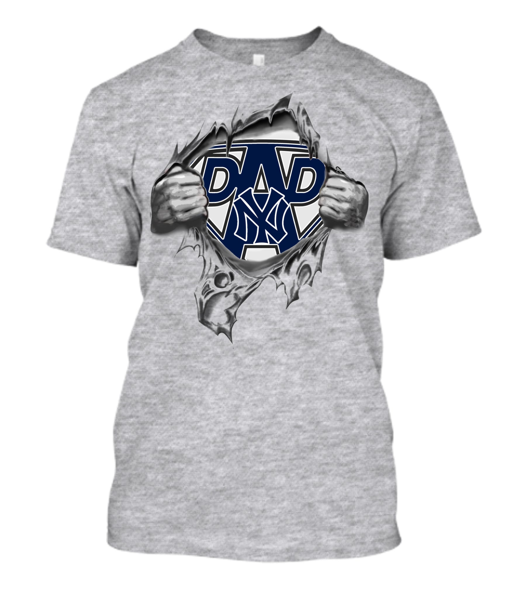 NY Yankees Super Dad Logo Emblem T-Shirt