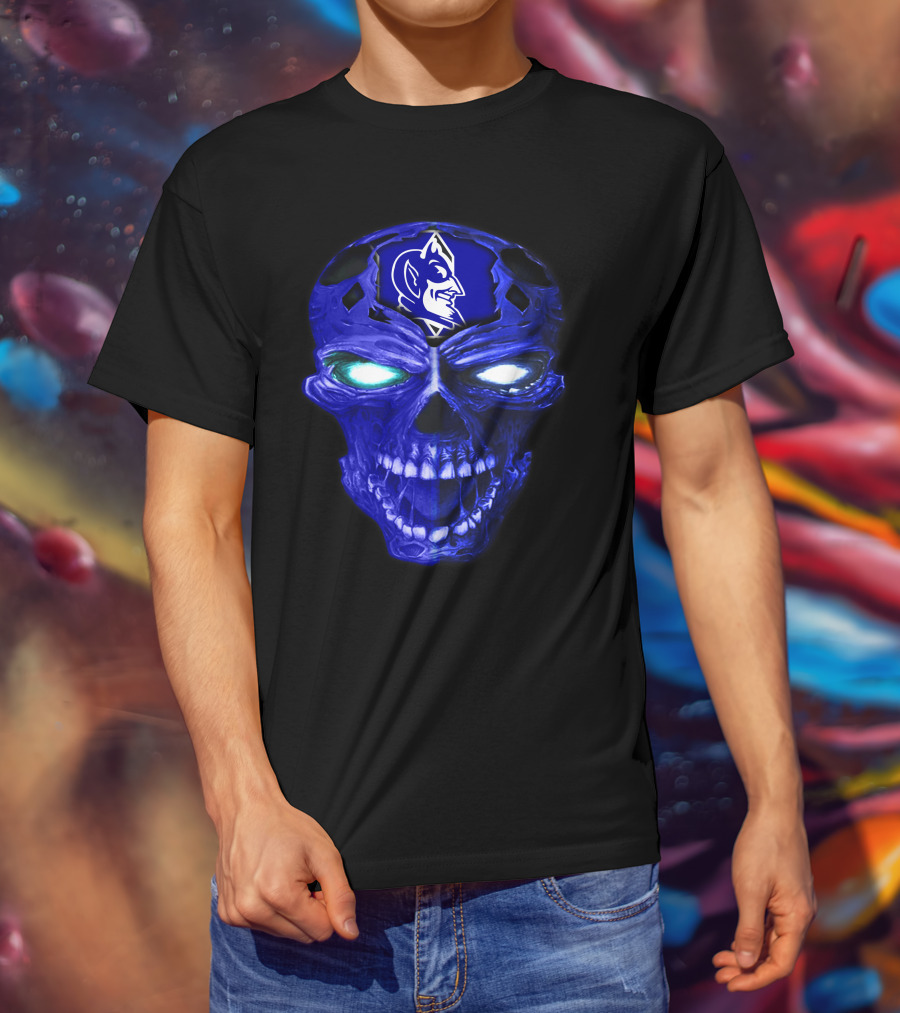 Duke Blue Devils Skull Emblem T-Shirt