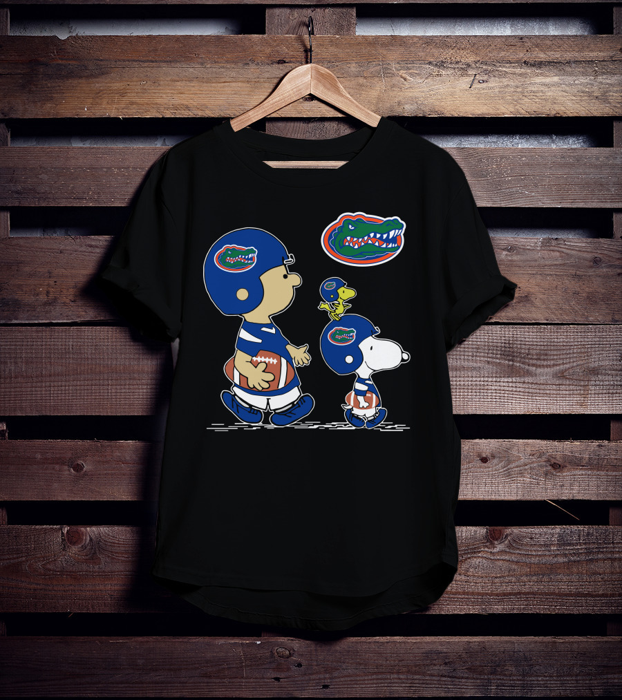 Florida Gators Snoopy Woodstock Peanuts Football Fans T-Shirt