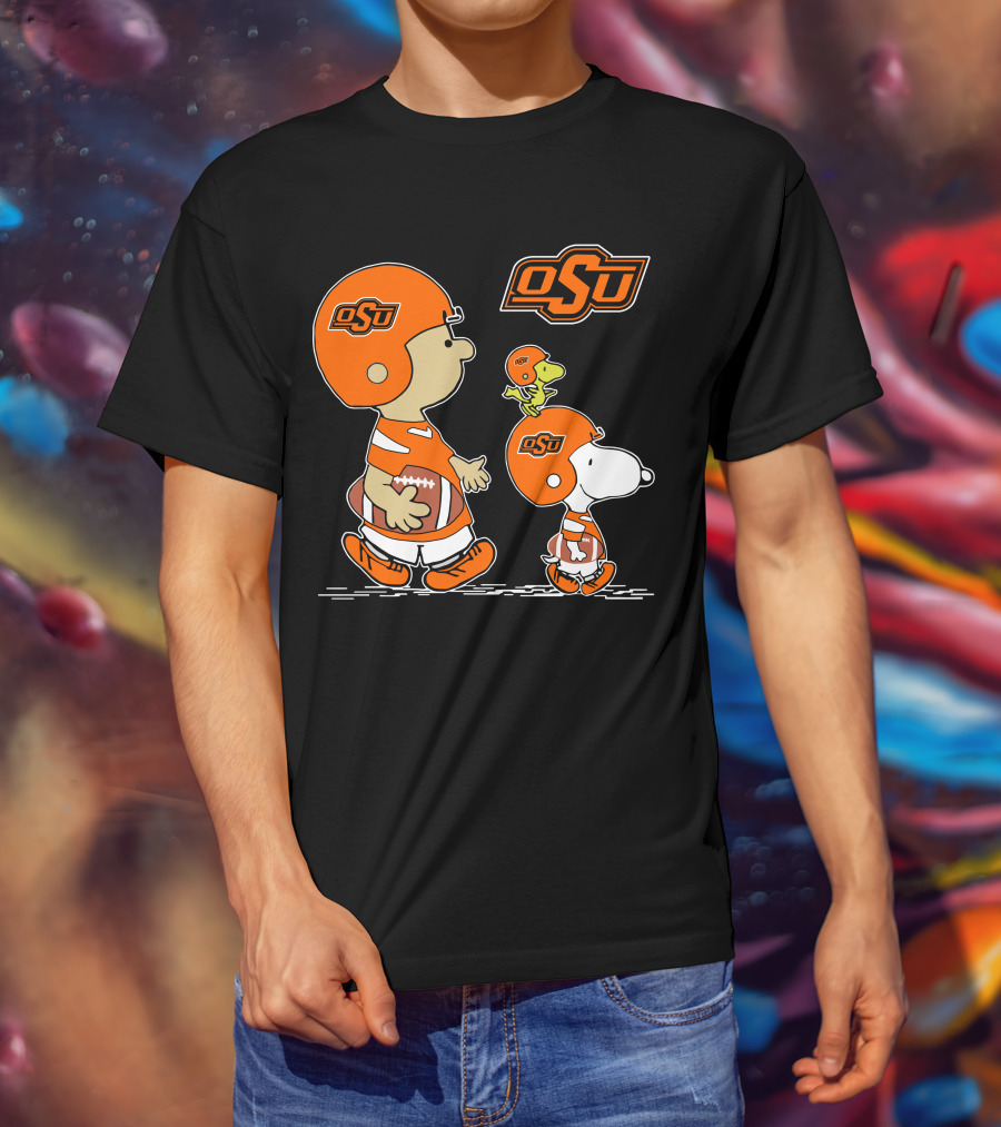 OSU Oklahoma State Cowboys Football Characters T-Shirt