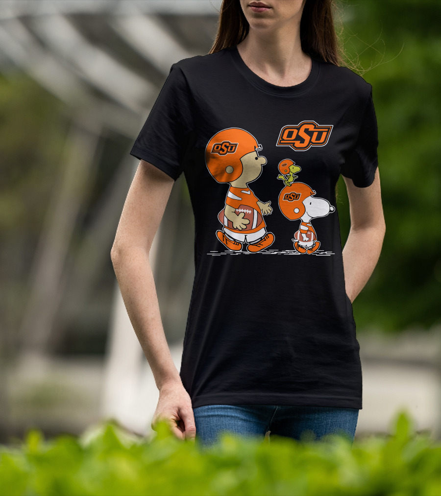 OSU Oklahoma State Cowboys Football Characters T-Shirt