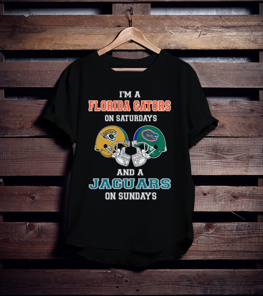 I'm A Florida Gators On Saturdays And A Jaguars On Sundays Football Fan Pride T-Shirt