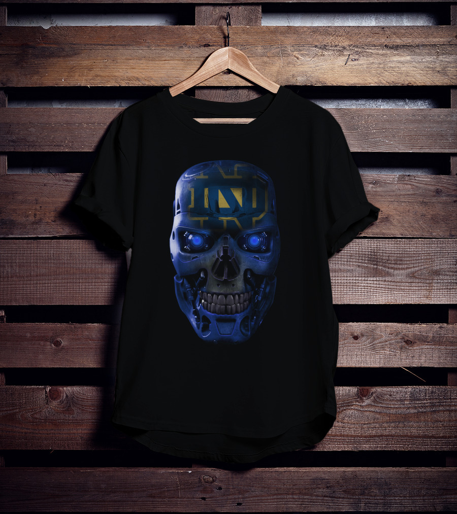 Notre Dame Fighting Irish Skull Robot T-Shirt