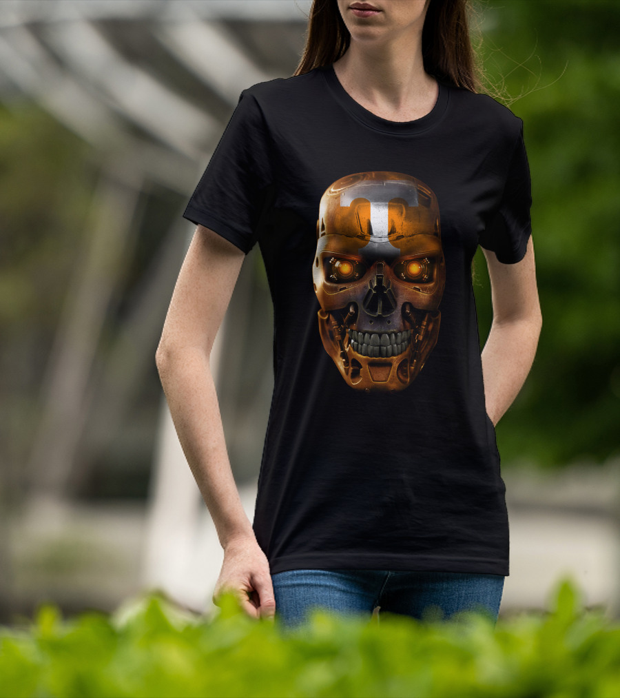 Skull Volunteers Terminator Tennessee Football Ai T-Shirt