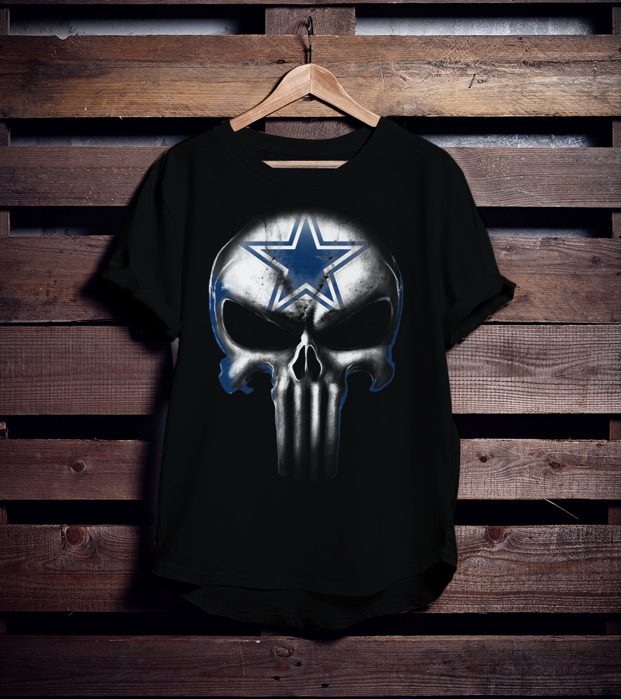 Skull Cowboys Dallas Star Symbol T-Shirt