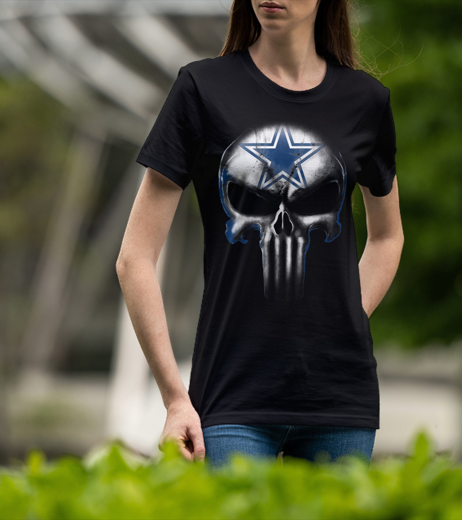 Skull Cowboys Dallas Star Symbol T-Shirt