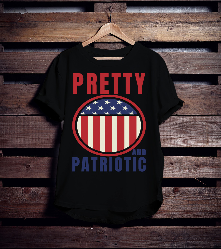 Pretty And Patriotic USA Stars Stripes 9.11 T-Shirt
