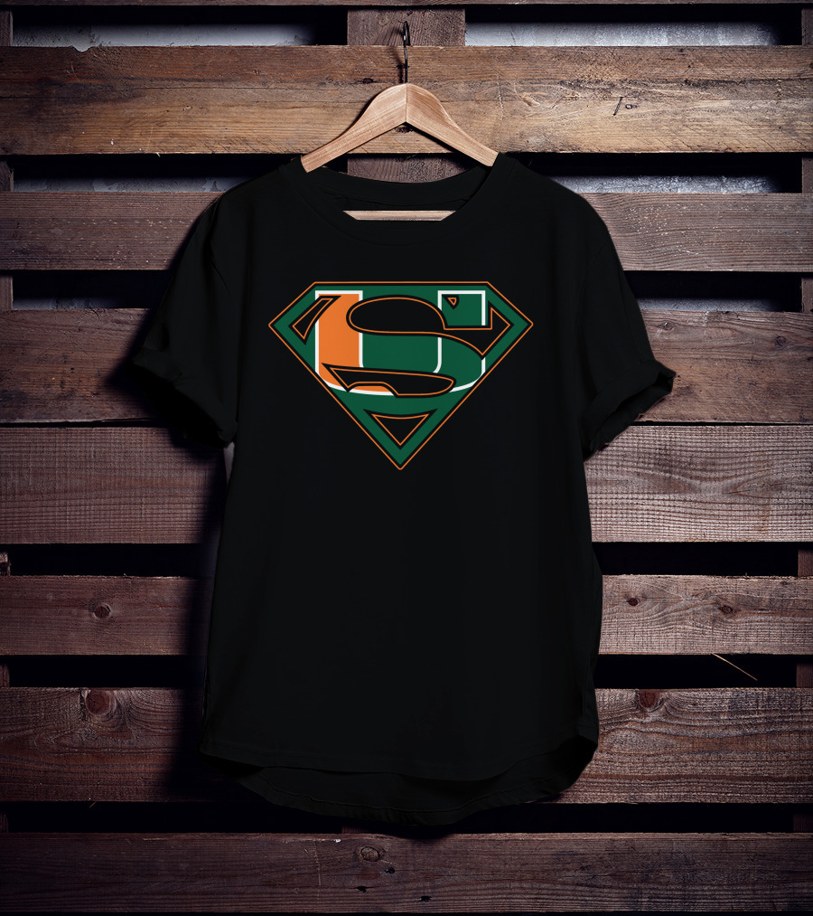 Super Man Hurricanes U Logo Diamond T-Shirt