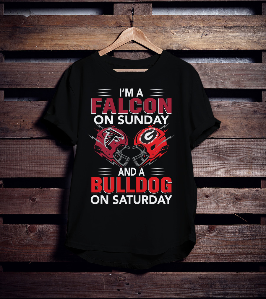 I'm A Falcon On Sunday And A Bulldog On Saturday T-Shirt