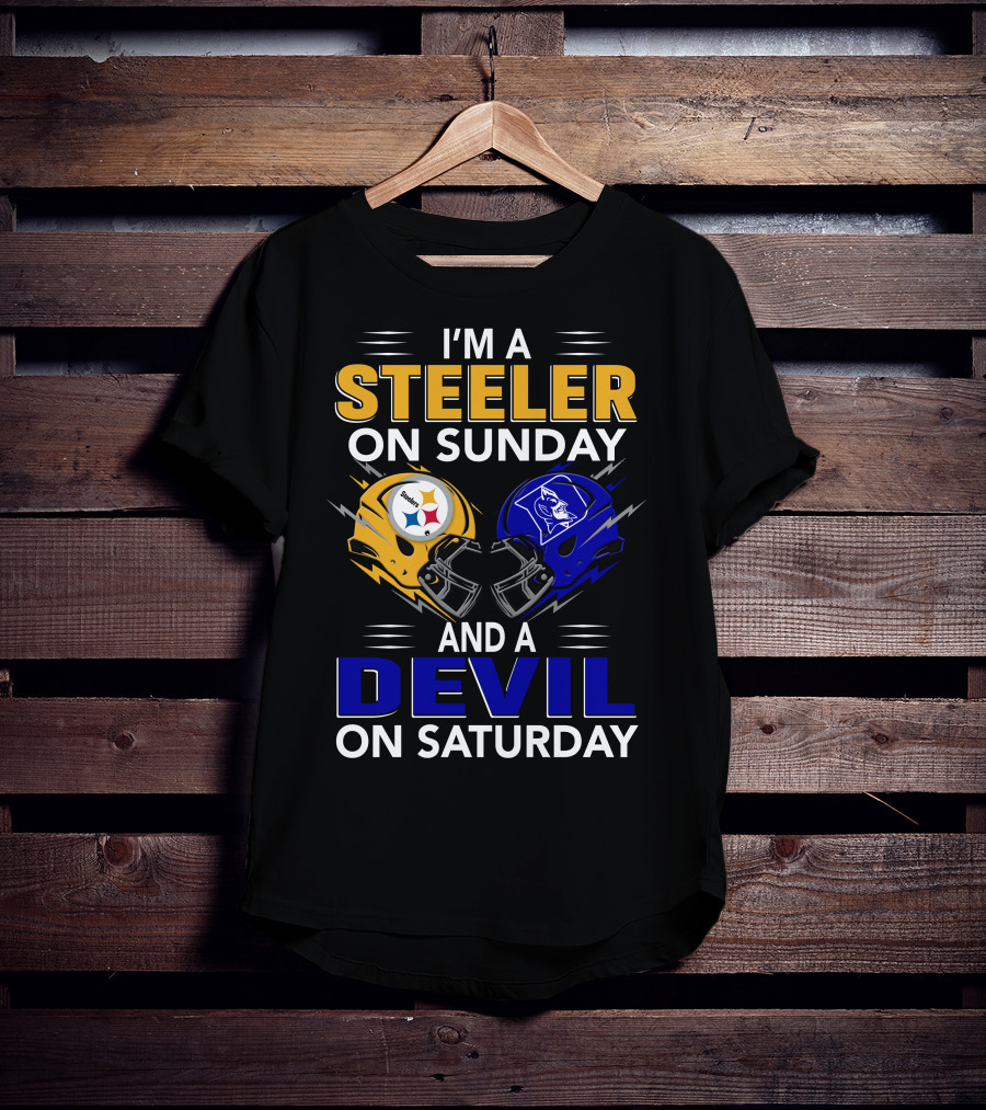 I'm A Steeler On Sunday And A Devil On Saturday T-Shirt