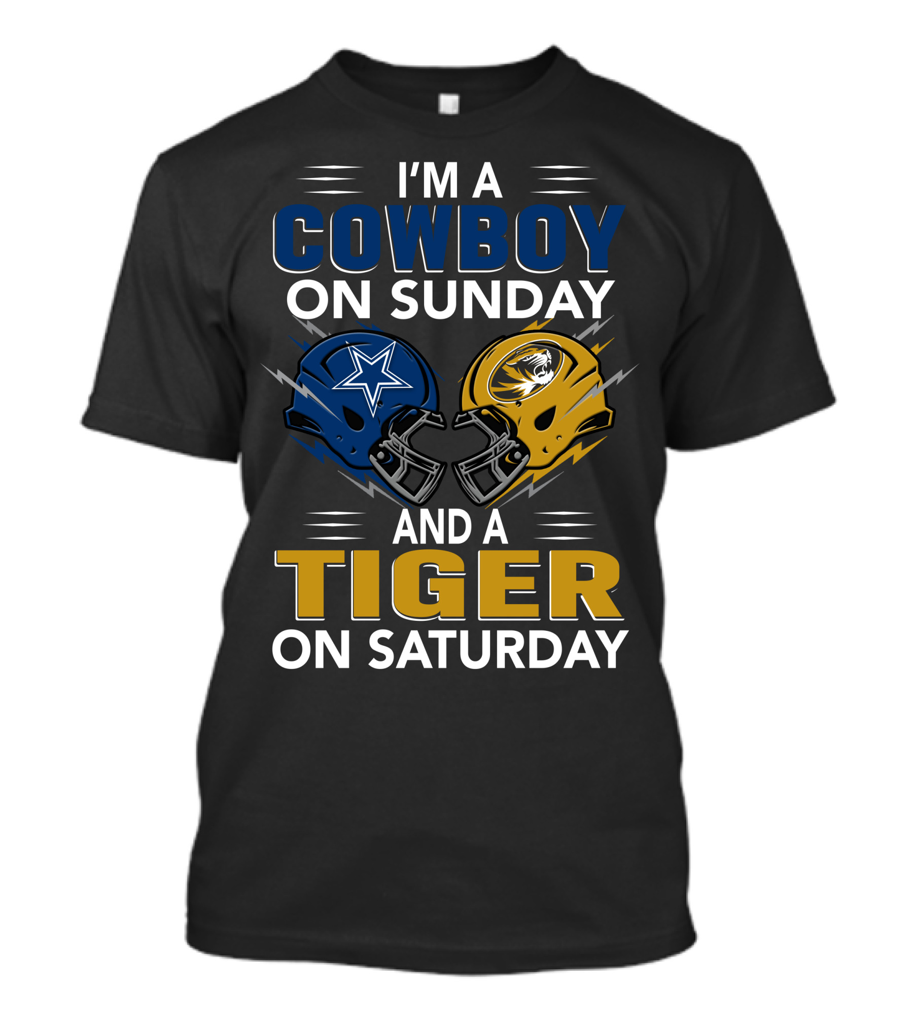 I'm A Cowboy On Sunday And A Tiger On Saturday T-Shirt