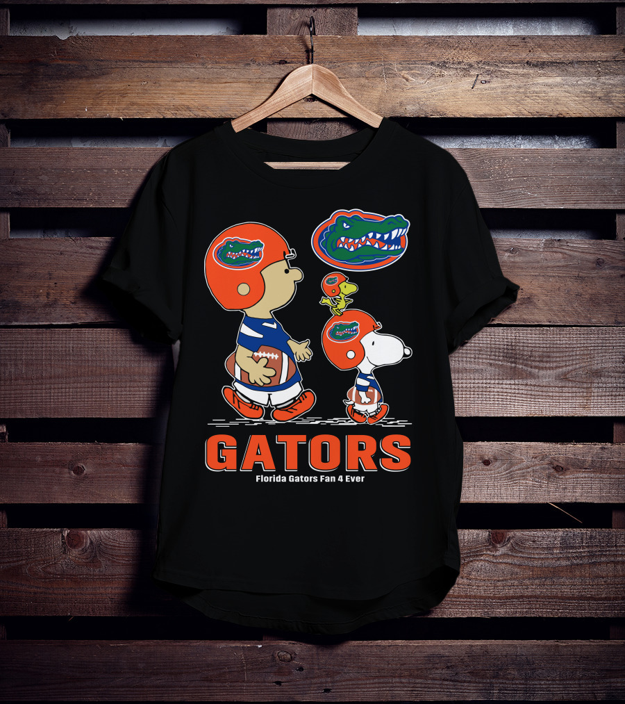 Florida Gators Fan 4 Ever Peanuts Football Gators T-Shirt