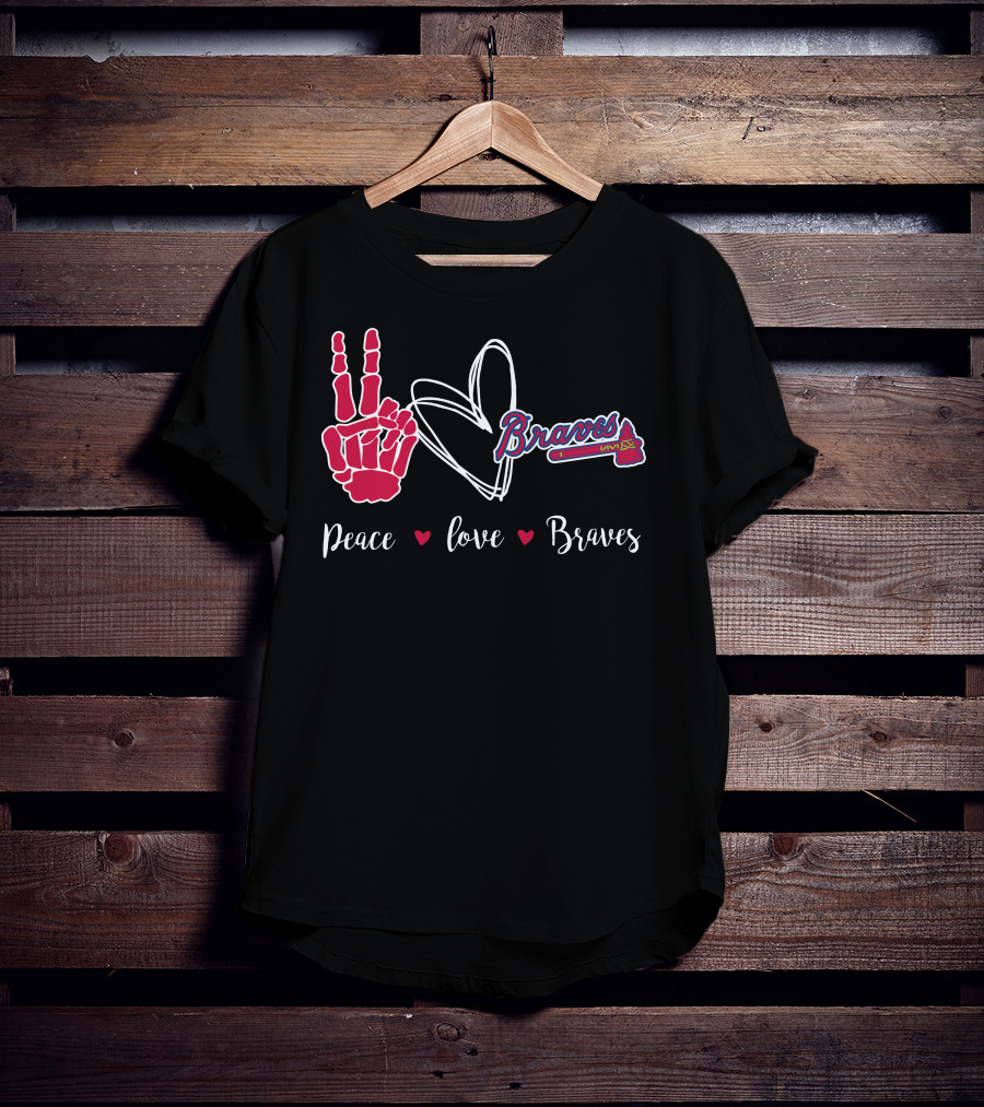 Peace Love Braves T-Shirt