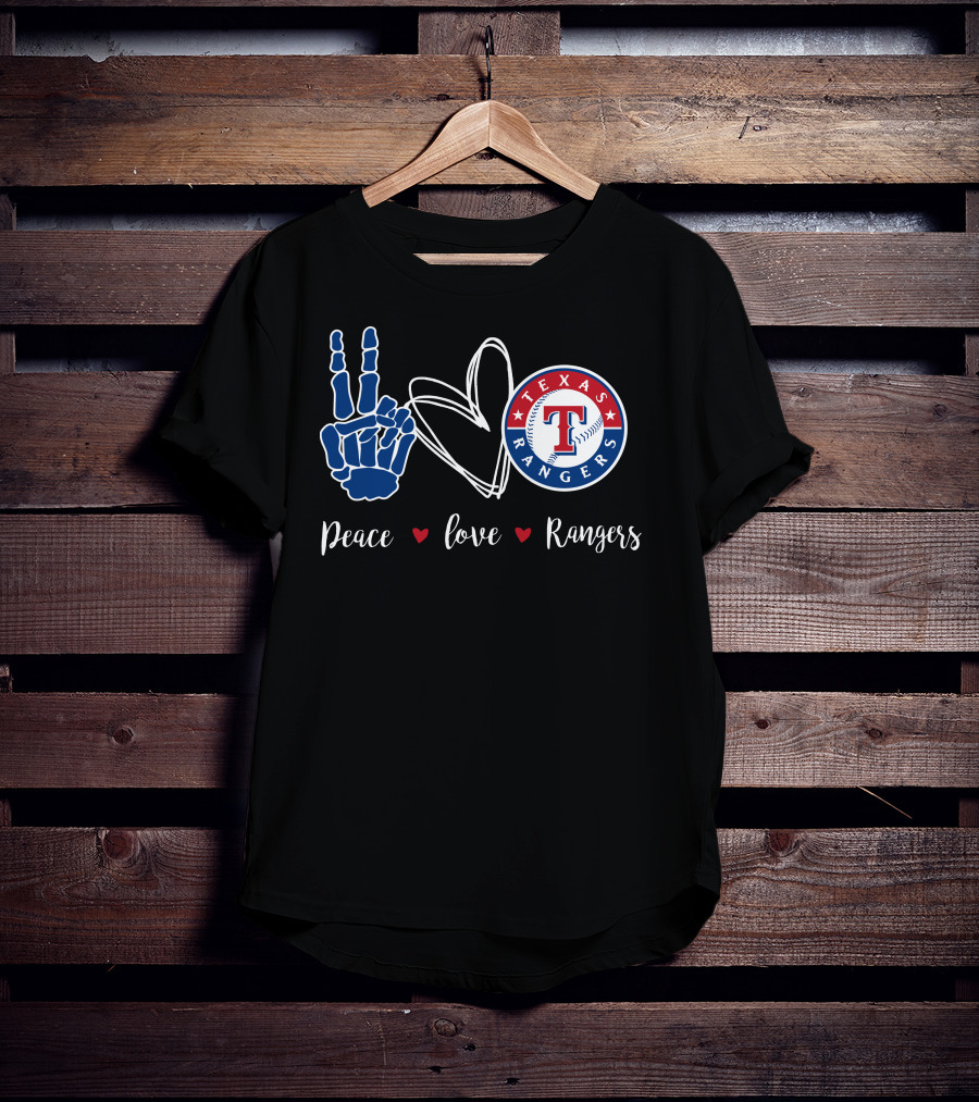 Peace Love Texas Rangers T-Shirt