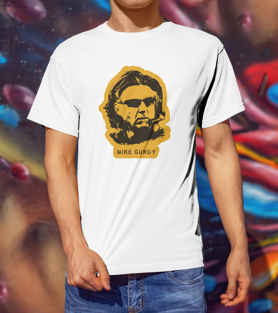 Mike Gundy Head Coach Silhouette With Sunglasses And Headset T-Shirt