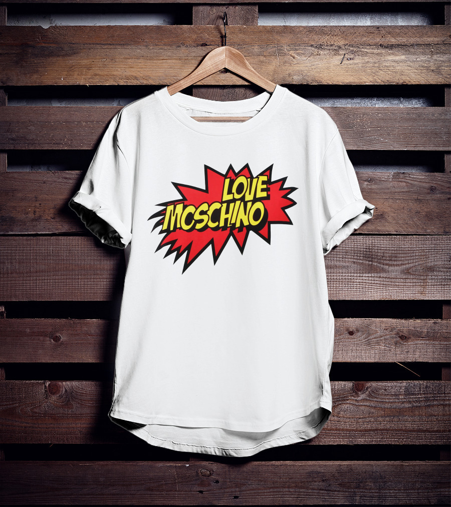 Love Moschino Comic Book Style Burst T-Shirt