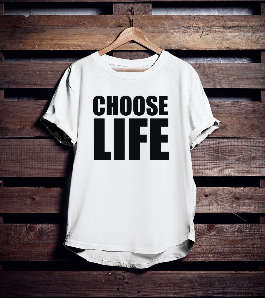 Choose Life Slogan Iconic T-Shirt
