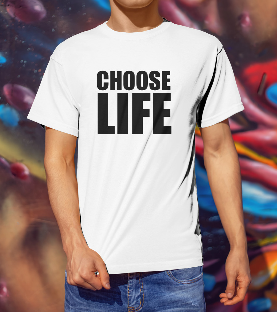 Choose Life Slogan Iconic T-Shirt