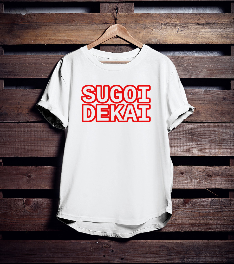 Sugoi Dekai Text Design Uzaki-chan Wa Asobitai Anime Reference T-Shirt
